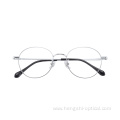 New Fashion Optical Womens Eyeglasses Mens Frame Metal Customized Cheap Wholesale Eyeglass